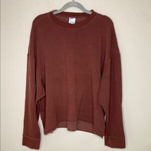 Nike Yoga Luxe Fleece Crew Top Size Large